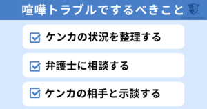 喧嘩で暴行罪・傷害罪にならないためにするべきこと