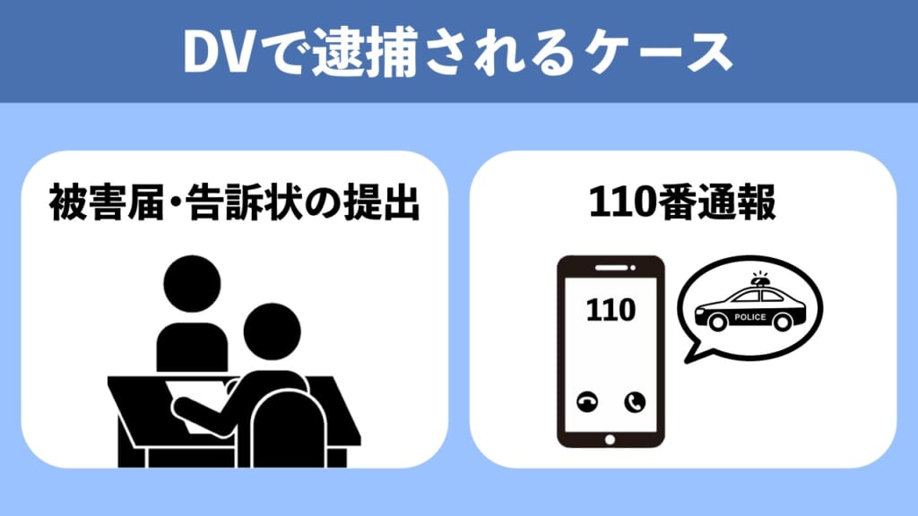 DVで逮捕されるケースとは？