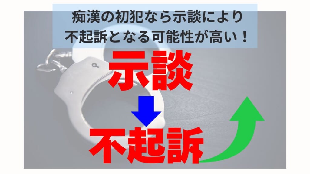 痴漢の初犯なら示談により不起訴となる可能性が高い！