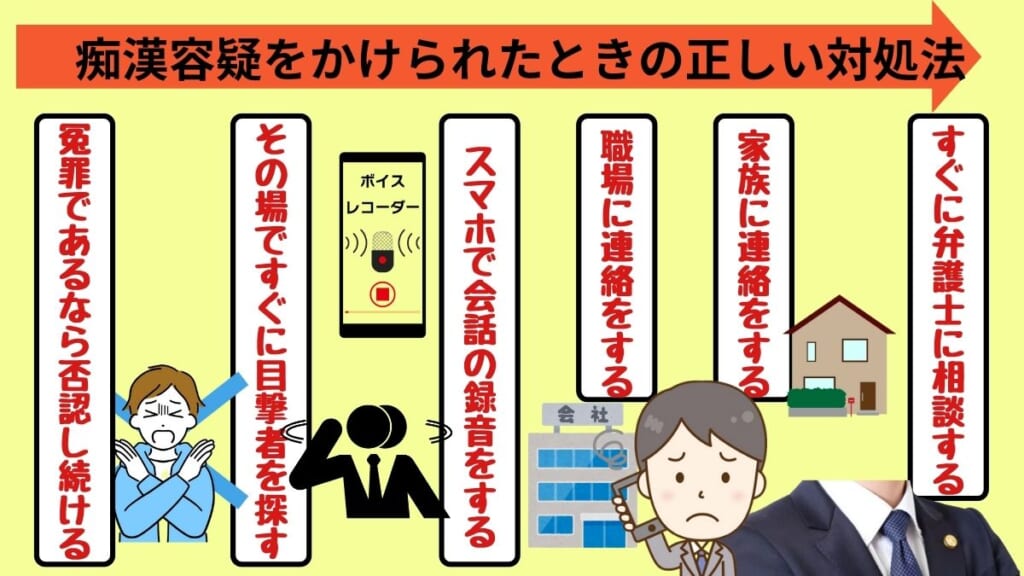 痴漢容疑をかけられたときの正しい対処法