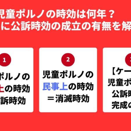 児童ポルノの時効は何年？ケース別に公訴時効の成立の有無を解説