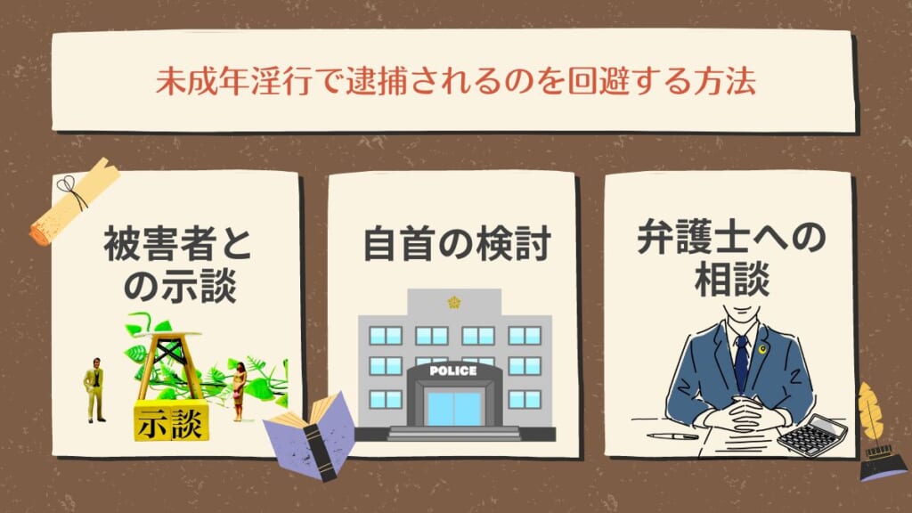 未成年淫行で逮捕されるのを回避する方法