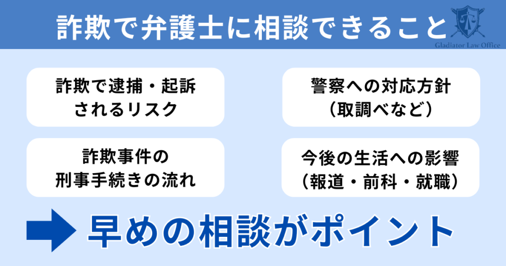 詐欺で弁護士に相談できること