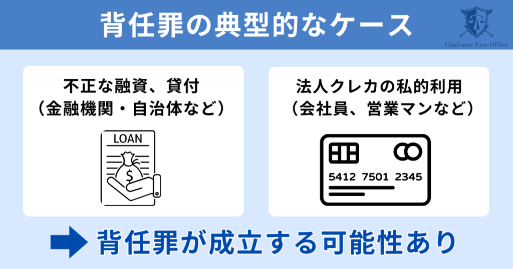 背任罪が成立するわかりやすい例