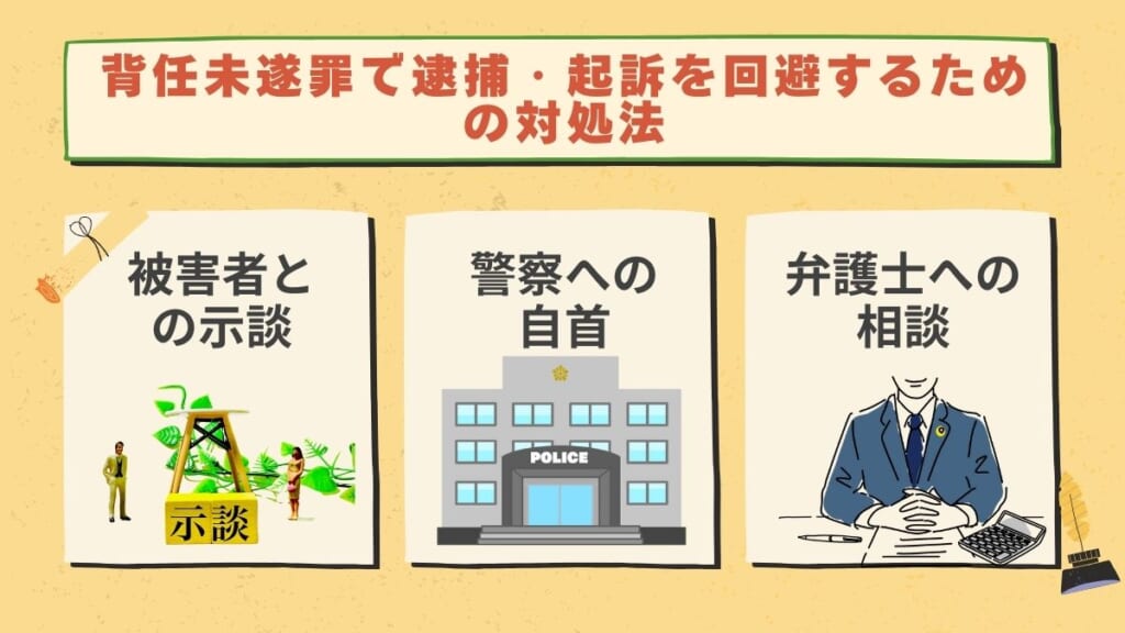 背任未遂罪で逮捕・起訴を回避するための対処法