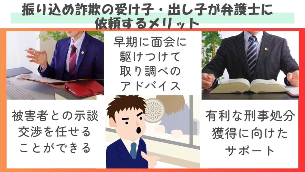 振り込め詐欺の受け子・出し子が弁護士に依頼するメリット