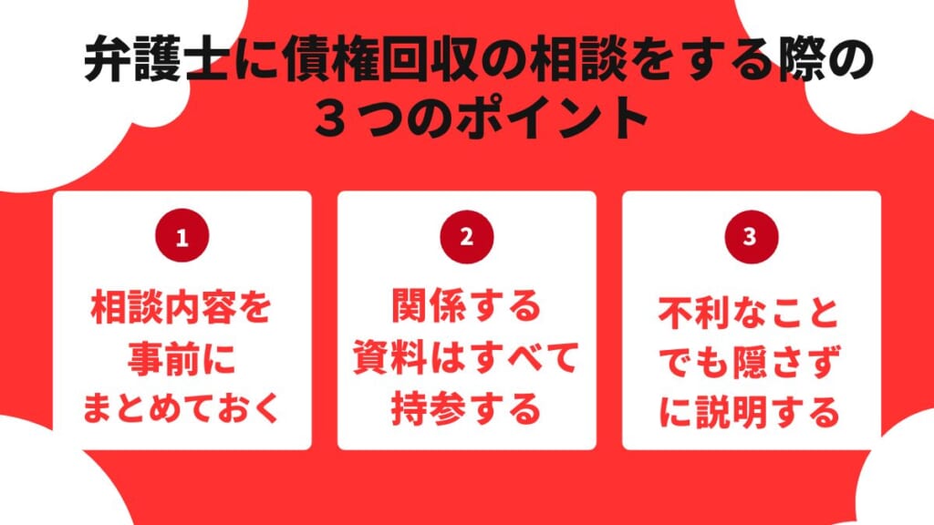 弁護士に債権回収の相談をする際のポイント